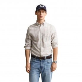 Риза с дълъг ръкав Gant 3260056 Linen Regular Fit long sleeve shirt - White (Faded Beige) риза,с,дълъг,ръкав,дамски,ризи,мъжки,ризи,gant,3260056,linen,regular,fit,long,sleeve,shirt,white,(faded,beige)