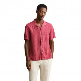 Риза с къс ръкав Gant 3261120 Linen Regular Fit short sleeve shirt - Pink (Dusty Brick Red) риза,с,къс,ръкав,дамски,ризи,мъжки,ризи,gant,3261120,linen,regular,fit,short,sleeve,shirt,pink,(dusty,brick,red)