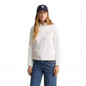 Блуза Gant 4202586 sweatshirt - White (Eggshell) блуза,дамски,блузи,gant,4202586,sweatshirt,white,(eggshell)