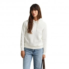 Суичър Gant 4202587 hoodie - White (Eggshell) суичър,дамски,блузи,gant,4202587,hoodie,white,(eggshell)