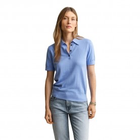 Gant 4805471 short sleeve polo - Blue (Hydrangea Blue) дамски,блузи,с,яка,мъжки,блузи,с,яка,gant,4805471,short,sleeve,polo,blue,(hydrangea,blue)