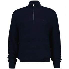 Блуза Gant 8030276 half zip sweater - Blue (Evening Blue) блуза,мъжки,пуловери,дамски,пуловери,gant,8030276,half,zip,sweater,blue,(evening,blue)