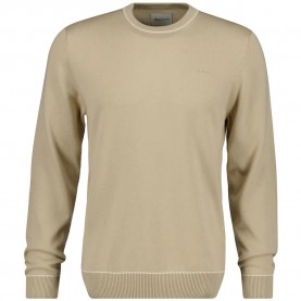 Блуза Gant 8030288 sweater - Beige (Oat Beige) блуза,мъжки,пуловери,дамски,пуловери,gant,8030288,sweater,beige,(oat,beige)
