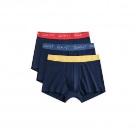 Боксерки Gant 902613003 Trunk boxers 3 units - Blue (Marine) боксерки,мъжко,бельо,gant,902613003,trunk,boxers,3,units,blue,(marine)