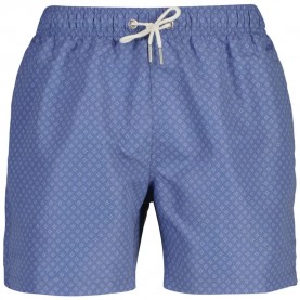 Бански гащета Gant Mini Geometric swimming shorts - Blue (Faded Denim) бански,гащета,мъжки,бански,костюми,gant,mini,geometric,swimming,shorts,blue,(faded,denim)