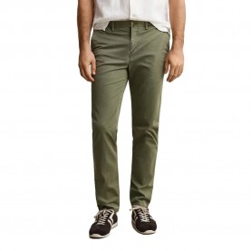 Панталони тип чино Gant Sunfaded Slim Fit chino pants - Green (Dry Herb Green) панталони,тип,чино,мъжки,панталони,дамски,панталони,gant,sunfaded,slim,fit,chino,pants,green,(dry,herb,green)