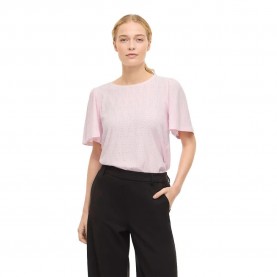 Тениска Vila Belli O-Neck Top short sleeve T-shirt - Pink (Cherry Blossom) тениска,мъжки,тениски,дамски,тениски,vila,belli,o,neck,top,short,sleeve,t,shirt,pink,(cherry,blossom)