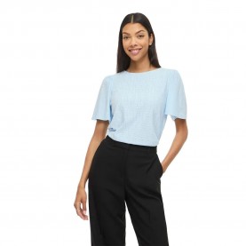 Тениска Vila Belli O-Neck Top short sleeve T-shirt - Blue (Nantucket Breeze) тениска,мъжки,тениски,дамски,тениски,vila,belli,o,neck,top,short,sleeve,t,shirt,blue,(nantucket,breeze)