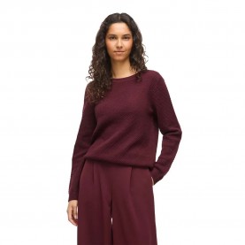 блуза,мъжки,пуловери,дамски,пуловери,vila,dalo,o,neck,knit,sweater,red,(port,royale)
