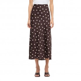 пола,дамски,поли,и,рокли,vila,ellette,high,waist,midi,skirt,brown,(coffee,bean,sandshell,dots)