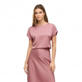 Тениска Vila Ellette Satin Top short sleeve T-shirt - Pink (Nostalgia Rose) тениска,мъжки,тениски,дамски,тениски,vila,ellette,satin,top,short,sleeve,t,shirt,pink,(nostalgia,rose)