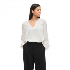 дамски,блузи,vila,ellette,smock,satin,top,long,sleeve,blouse,white,(snow,white)