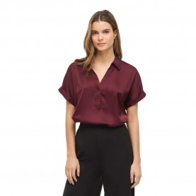 Vila Enna Ravenna Top short sleeve blouse - Red (Port Royale) дамски,блузи,vila,enna,ravenna,top,short,sleeve,blouse,red,(port,royale)