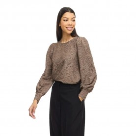 Vila Fina O-Neck Top long sleeve blouse - Brown (Falcon) дамски,блузи,vila,fina,o,neck,top,long,sleeve,blouse,brown,(falcon)