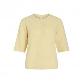 жилетка,мъжки,пуловери,дамски,пуловери,vila,liga,o,neck,knit,cardigan,yellow,(pastel,yellow,melange)