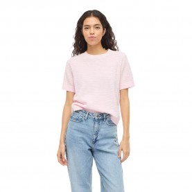 Блуза Vila Lollo O-Neck Detail Knit short sleeve sweater - Pink (Cherry Blossom) блуза,мъжки,пуловери,дамски,пуловери,vila,lollo,o,neck,detail,knit,short,sleeve,sweater,pink,(cherry,blossom)