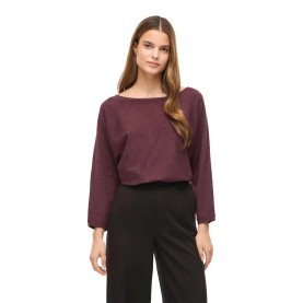 Блуза Vila Malu Boatneck Knit sweater - Purple (Port Royale / Melange) блуза,мъжки,пуловери,дамски,пуловери,vila,malu,boatneck,knit,sweater,purple,(port,royale,melange)