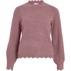 блуза,мъжки,пуловери,дамски,пуловери,vila,nikolina,o,neck,knit,sweater,purple,(nostalgia,rose,melange)