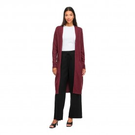 жилетка,мъжки,пуловери,дамски,пуловери,vila,ril,long,knit,cardigan,red,(port,royale,dark,melange)