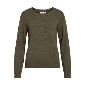 Блуза Vila Ril O-Neck Knit sweater - Green (Forest Night / Dark Melange) блуза,мъжки,пуловери,дамски,пуловери,vila,ril,o,neck,knit,sweater,green,(forest,night,dark,melange)