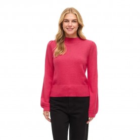 блуза,дамски,пуловери,дамски,плетени,дрехи,vila,ril,turtle,balloon,sweater,pink,(jazzy,dark,melange)