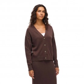 жилетка,дамски,пуловери,дамски,плетени,дрехи,vila,ril,v,neck,knit,cardigan,brown,(coffee,bean)