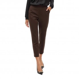 панталони,дамски,панталони,vila,varone,slim,high,waist,pants,brown,(coffee,bean)