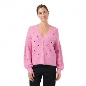 жилетка,дамски,пуловери,дамски,плетени,дрехи,yas,fleur,knit,cardigan,pink,(begonia,pink,winetasting,hearts)