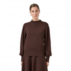 блуза,дамски,пуловери,дамски,плетени,дрехи,yas,fonny,knit,sweater,brown,(chocolate,brown)
