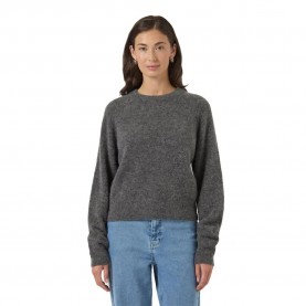 блуза,дамски,пуловери,дамски,плетени,дрехи,yas,johi,wool,blend,sweater,grey,(medium,grey,melange)