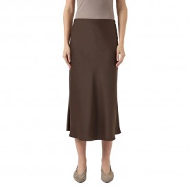 Пола Yas Pella High Waist Midi Skirt - Brown (Chocolate Brown) пола,дамски,поли,и,рокли,yas,pella,high,waist,midi,skirt,brown,(chocolate,brown)