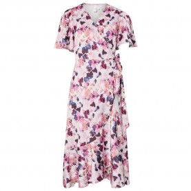 рокля,дамски,поли,и,рокли,yas,thea,2,4,wrap,short,sleeve,midi,dress,multicolor,(pristine,lynn)