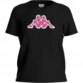 Тениска Kappa Logo Ische short sleeve T-shirt - Black (Black) тениска,мъжки,тениски,дамски,тениски,kappa,logo,ische,short,sleeve,t,shirt,black,(black)
