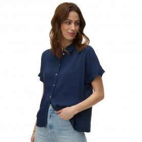 риза,с,къс,ръкав,дамски,ризи,мъжки,ризи,vero,moda,alice,short,sleeve,shirt,blue,(navy,blazer)