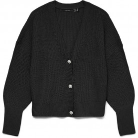 жилетка,мъжки,пуловери,дамски,пуловери,vero,moda,lealight,v,neck,jewel,cardigan,black,(black,jewelry,buttons)