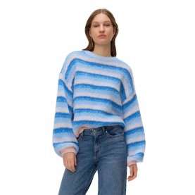 Блуза Vero moda Maybe Stripe O-Neck sweater - Blue (Cashmere Blue / Nebulas Blue / Alaskan Blue / Chintz Rose / Brunnera Blue) блуза,мъжки,пуловери,дамски,пуловери,vero,moda,maybe,stripe,o,neck,sweater,blue,(cashmere,blue,nebulas,blue,alaskan,blue,chintz,rose,brunnera,blue)