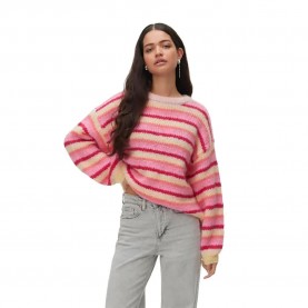 блуза,мъжки,пуловери,дамски,пуловери,vero,moda,maybe,stripe,o,neck,sweater,pink,(chintz,rose,golden,haze,pink,cosmos,coral,paradise,jazzy)