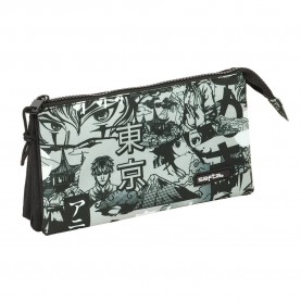 Safta Manga pencil case - Grey (Grey) канцеларски,принадлежности,safta,manga,pencil,case,grey,(grey)