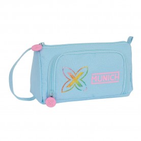Safta Munich pencil case - Blue (Capri Blue) канцеларски,принадлежности,safta,munich,pencil,case,blue,(capri,blue)