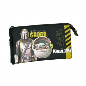 Safta The Mandalorian pencil case - Black (Multicolor 1) канцеларски,принадлежности,safta,the,mandalorian,pencil,case,black,(multicolor,1)
