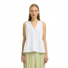 тениска,мъжки,тениски,дамски,тениски,selected,blair,peplum,sleeveless,v,neck,t,shirt,white,(bright,white)