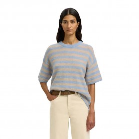 блуза,мъжки,пуловери,дамски,пуловери,selected,lulu,knit,o,neck,short,sleeve,sweater,blue,(cashmere,blue,birch)