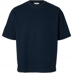 Тениска Selected Relaxaspen short sleeve T-shirt - Blue (Navy Blazer) тениска,мъжки,тениски,дамски,тениски,selected,relaxaspen,short,sleeve,t,shirt,blue,(navy,blazer)