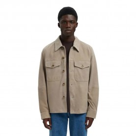 яке,мъжки,якета,дамски,якета,и,палта,selected,thom,suede,overshirt,jacket,beige,(desert,taupe)