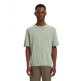 тениска,мъжки,тениски,дамски,тениски,selected,torino,knit,short,sleeve,t,shirt,green,(aqua,gray)