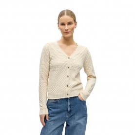 Жилетка Object Noa V-Neck Knit cardigan - Beige (Birch) жилетка,мъжки,пуловери,дамски,пуловери,object,noa,v,neck,knit,cardigan,beige,(birch)