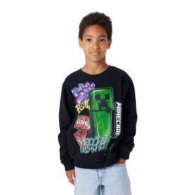 Блуза Name it Dai Minecraft Regular sweatshirt - Black (Black) блуза,детски,блузи,name,it,dai,minecraft,regular,sweatshirt,black,(black)