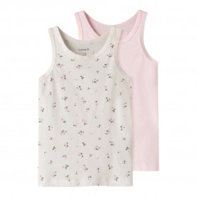 Тениска Name it Jet Stream Flower sleeveless T-shirt 2 units - Beige / Pink (Jet Stream / W / Ballerina) тениска,мъжки,тениски,дамски,тениски,name,it,jet,stream,flower,sleeveless,t,shirt,2,units,beige,pink,(jet,stream,w,ballerina)