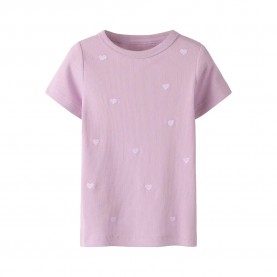 Тениска Name it Nakal Slim short sleeve T-shirt - Pink (Fragrant Lilac) тениска,мъжки,тениски,дамски,тениски,name,it,nakal,slim,short,sleeve,t,shirt,pink,(fragrant,lilac)