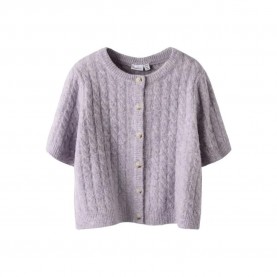 Жилетка Name it Nalisa Loose Knit cardigan - Grey / Purple (Heirloom Lilac) жилетка,мъжки,пуловери,дамски,пуловери,name,it,nalisa,loose,knit,cardigan,grey,purple,(heirloom,lilac)